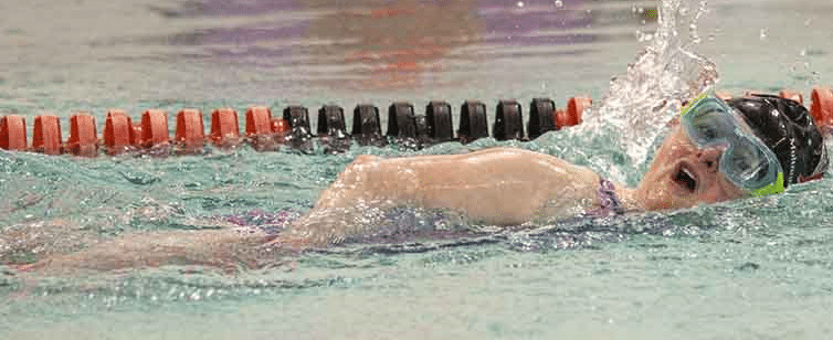 Swimmer Karen Gaffney in the pool