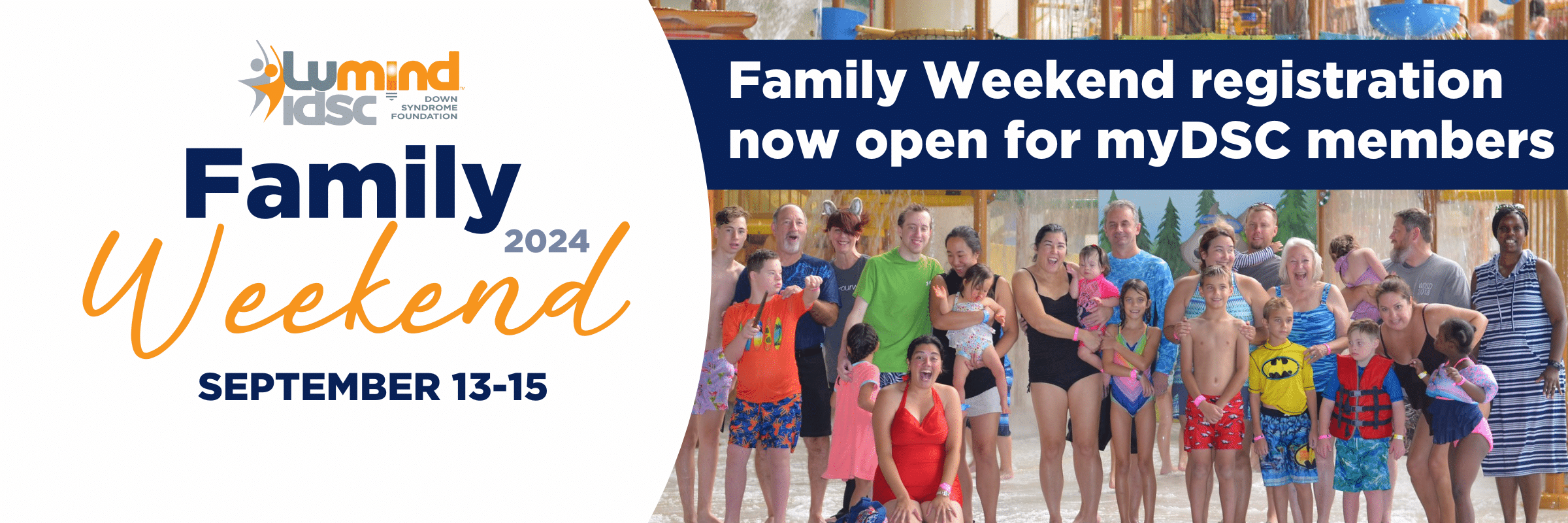 Family weekend is September 13-15 at Great Wolf Lodge